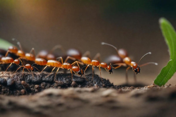 Plaga de hormigas en el jardín